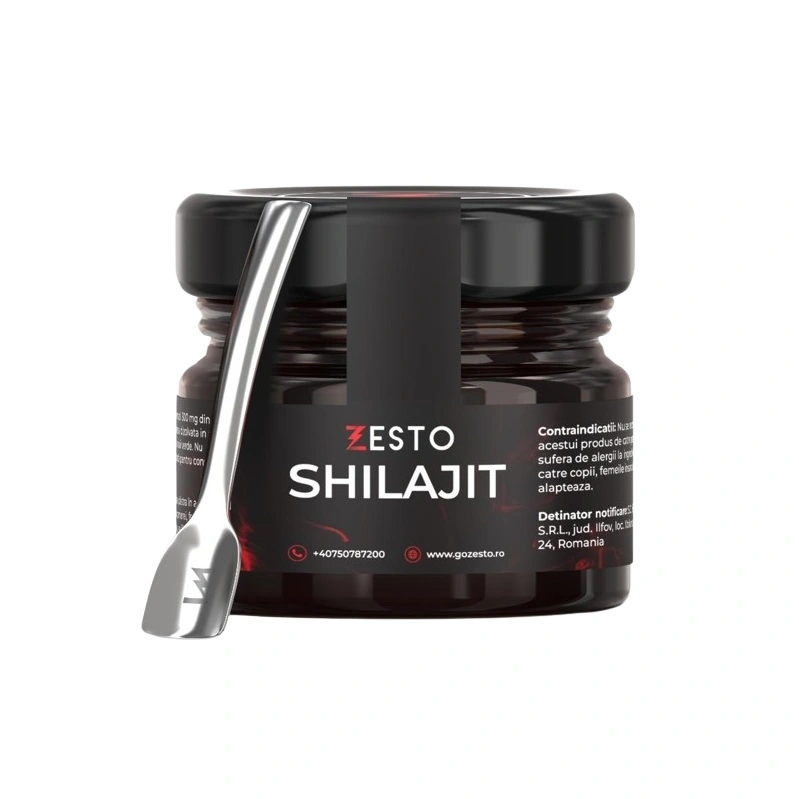 SexShop - Dorinta, Fantezie, Pasiune - Supliment Alimentar Unisex Zesto Shilajit pentru Energie, Vitalitate, Potenta, 20 gr, Erotic24.ro