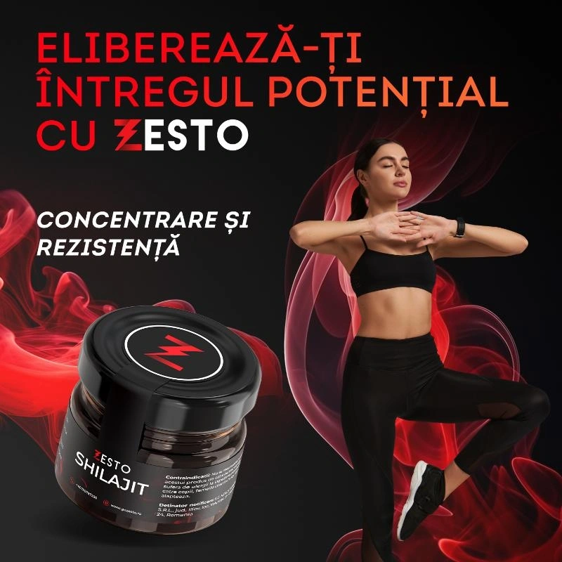 Supliment Alimentar Unisex Zesto Shilajit pentru Energie, Vitalitate, Potenta, 20 gr, Nr. 4, Erotic24.ro