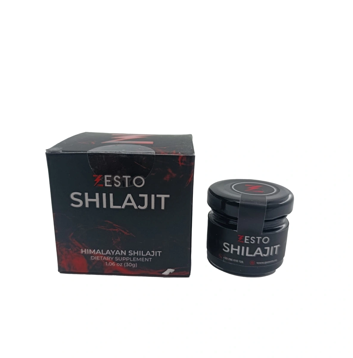 Supliment Alimentar Unisex Zesto Shilajit pentru Energie, Vitalitate, Potenta, 30 gr, Nr. 1, Erotic24.ro