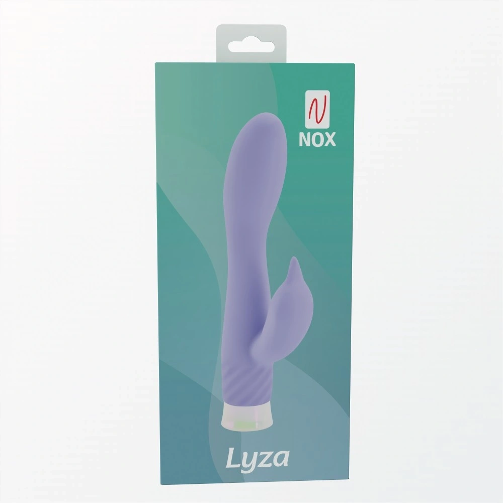 Vibrator NOX Lyza 10 Moduri Vibratii, Silicon, USB, Mov, 16.7 cm, #7, Erotic24.ro