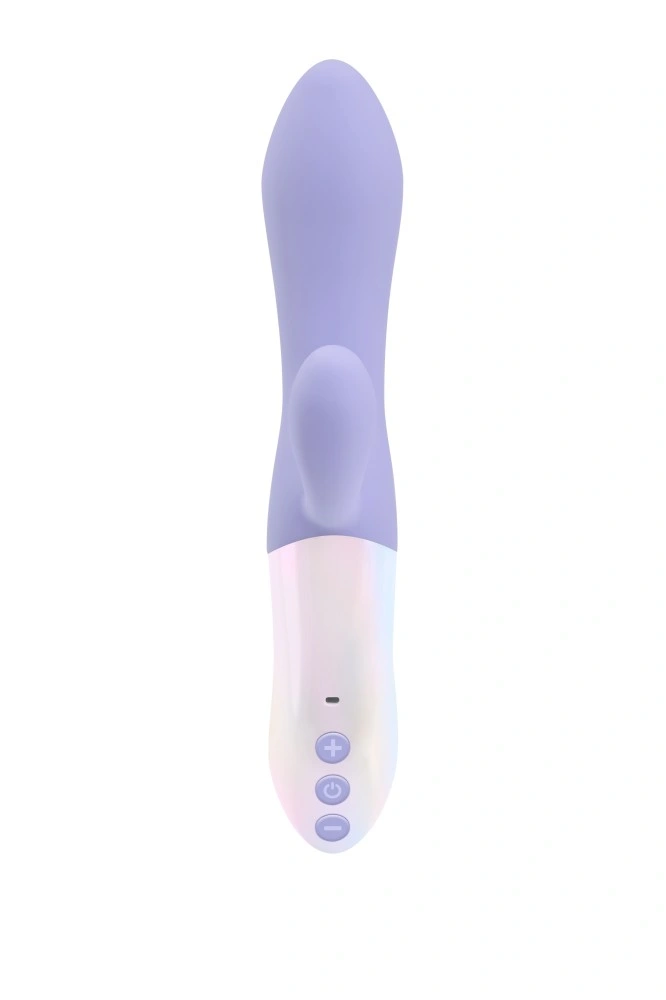 Vibrator Iepuras NOX Ava 10 Moduri Vibratii, Silicon, USB Magentic, Mov, 19 cm, #3, Erotic24.ro
