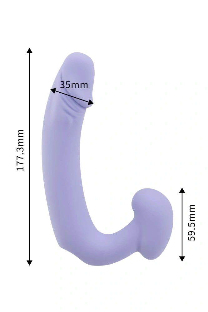 Vibrator NOX Nova 10 Moduri Vibratii, Silicon, USB, Mov, 17.7 cm, Nr. 3, Erotic24.ro