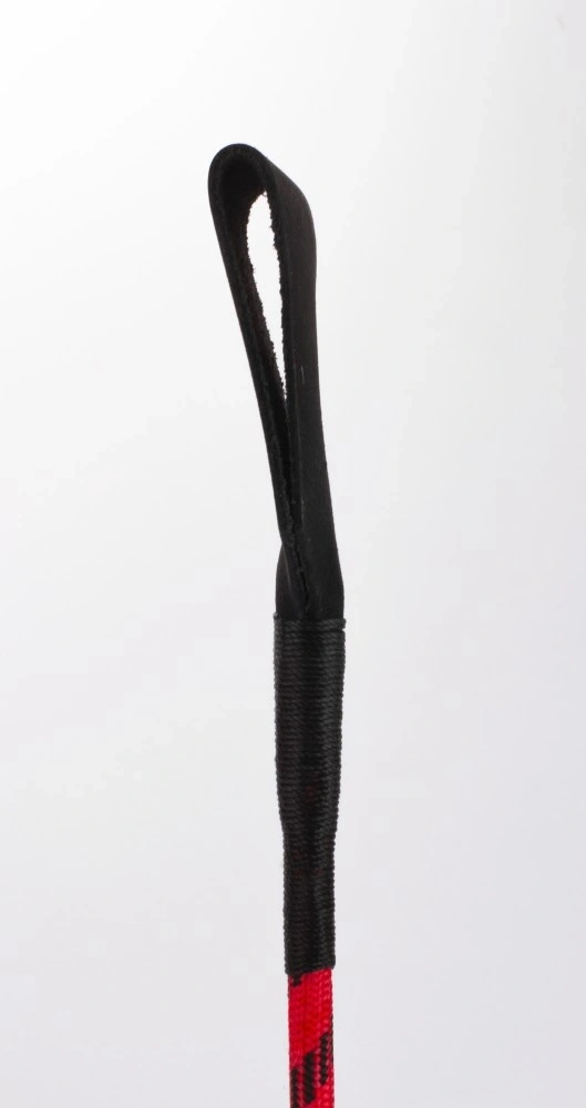Cravasa Devil Sticks Slapper Crop din Piele Naturala, Rosu/Negru, 71 cm, #3, Erotic24.ro