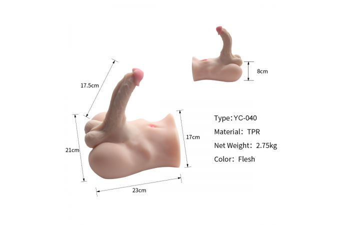 Masturbator cu Penis Flexibil si Anus Natural, 2.75 kg, #6, Erotic24.ro