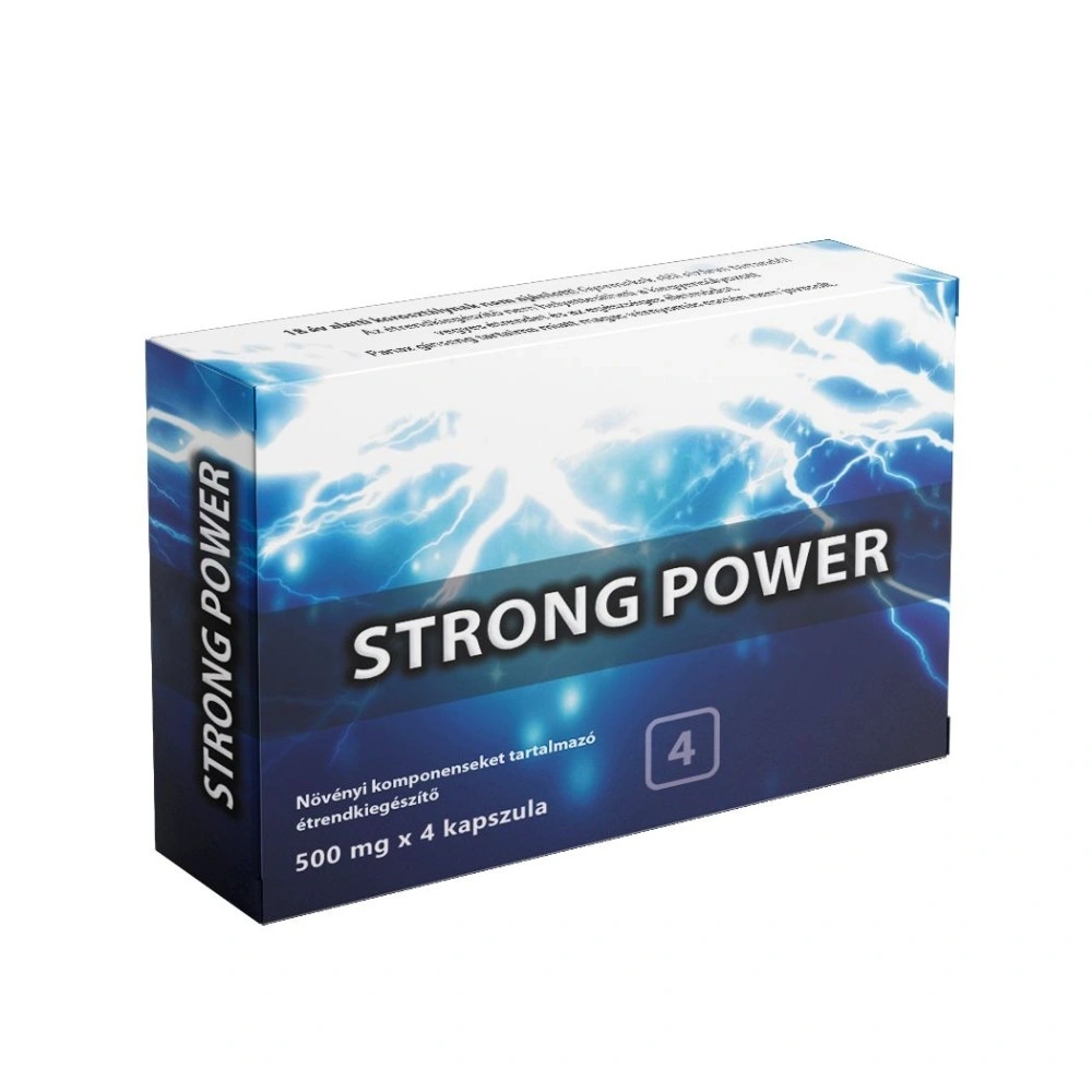 4 Capsule Strong Power pentru Erectii Puternice, Performanta Sexuala