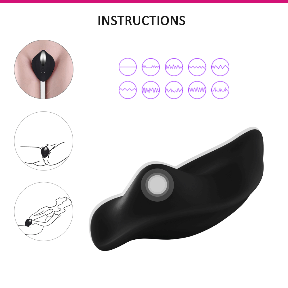 Vibrator Panty Vera Remote Control 12 Moduri Vibratii Silicon USB Negru Mokko Toys, #2, Erotic24.ro