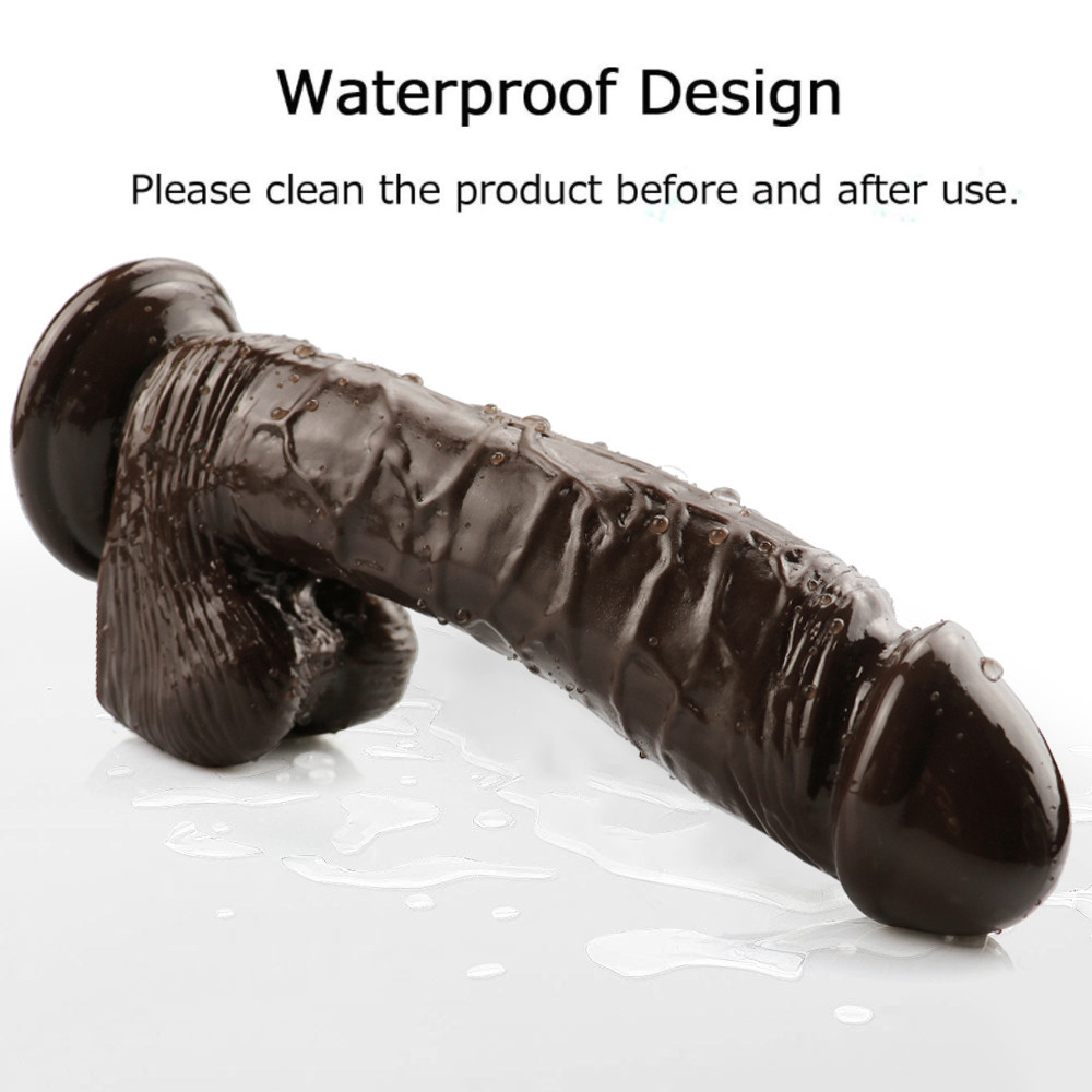 Dildo Realist cu Ventuza Racoon 25.5 cm Maro Mokko Toys, #1, Erotic24.ro