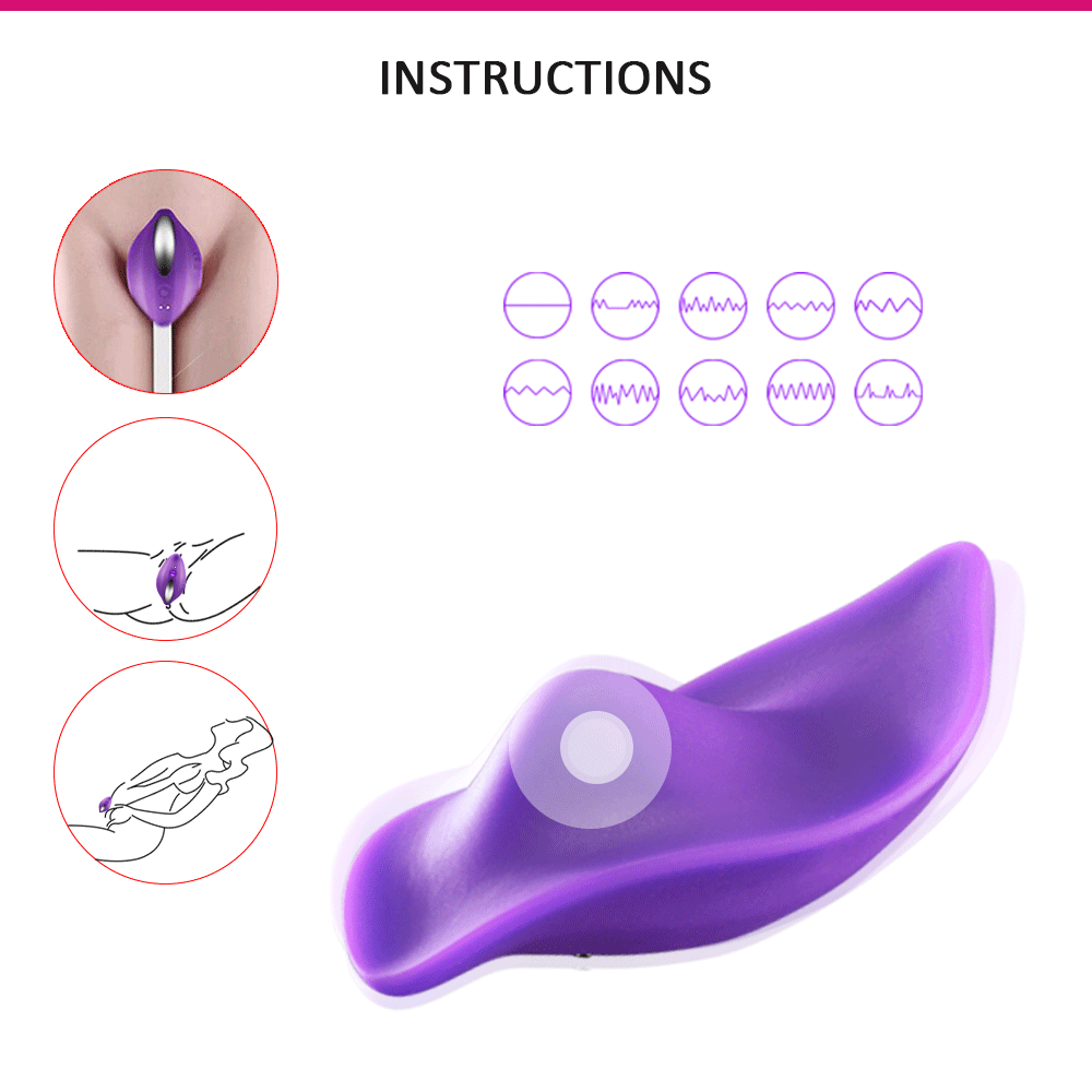 Vibrator Panty Vera Remote Control 12 Moduri Vibratii Silicon USB Mov Mokko Toys, #14, Erotic24.ro