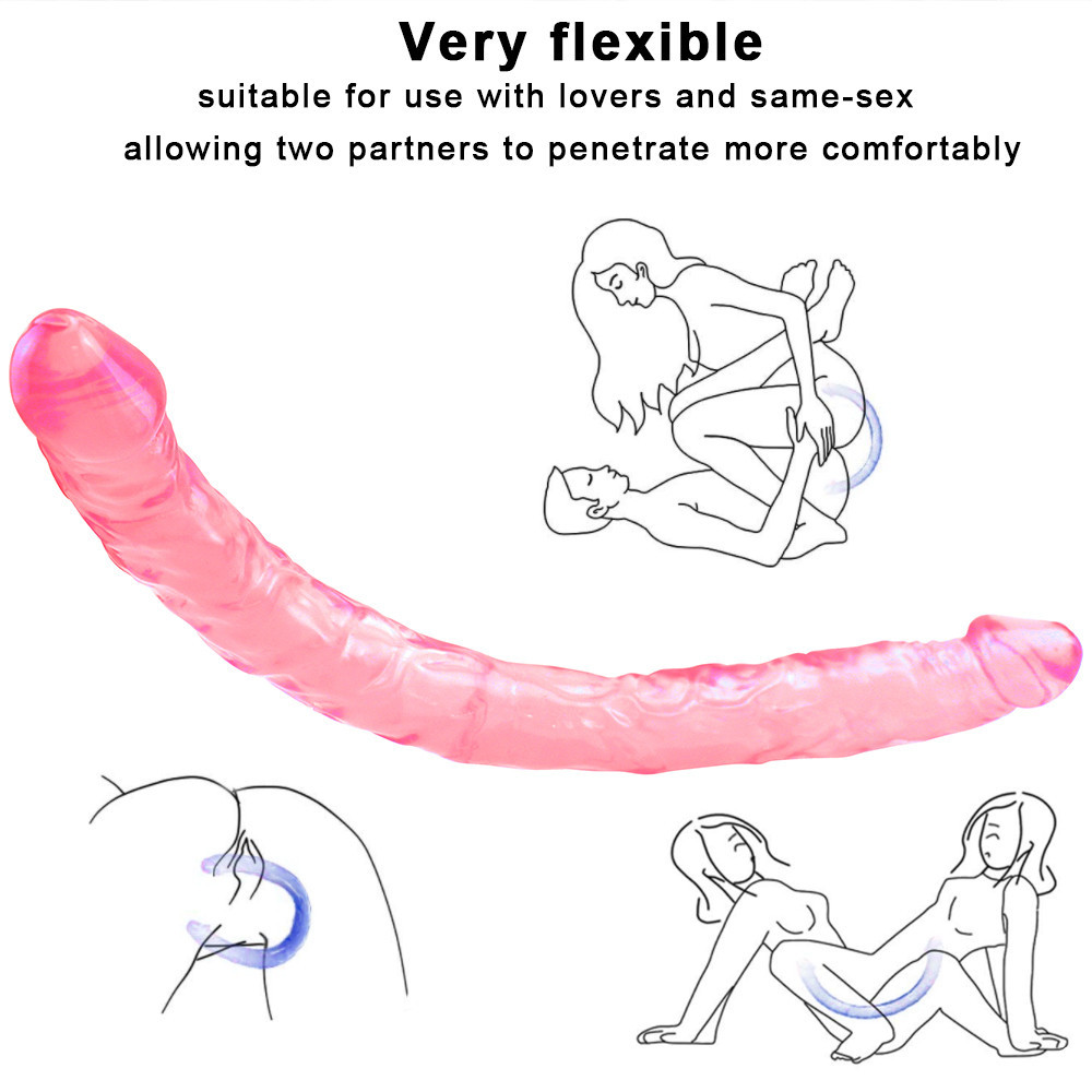 Dildo Realist Dublu Marya 40 cm Roz Guilty Toys, Nr. 3, Erotic24.ro