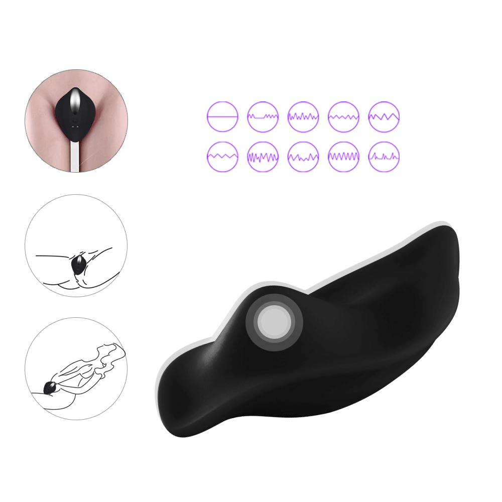 Vibrator Panty Vera Remote Control 12 Moduri Vibratii Silicon USB Negru Mokko Toys, #15, Erotic24.ro