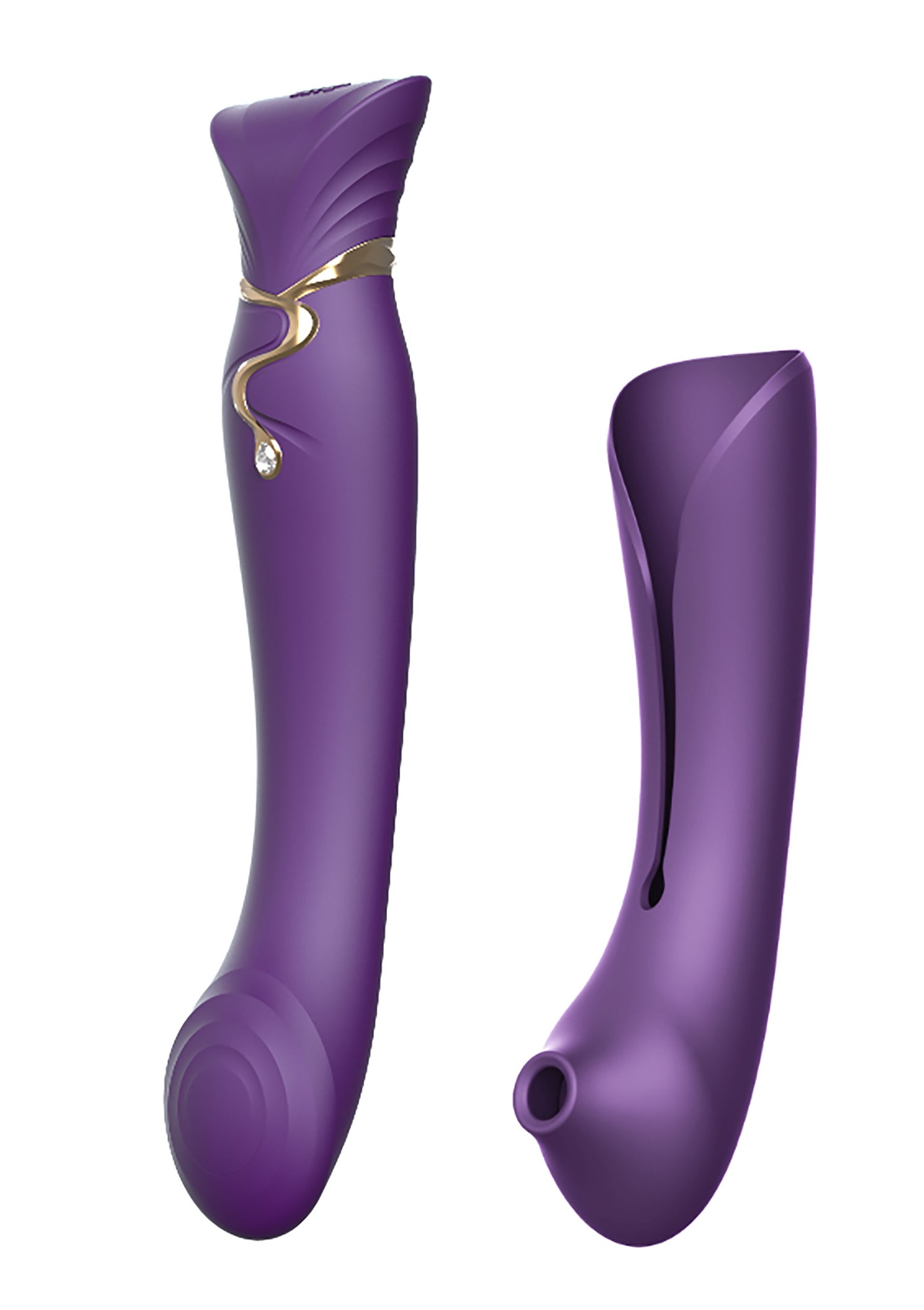 Set Queen G-Spot Puls Wave+Clit Stim Purple Heating Bluetooth App Control