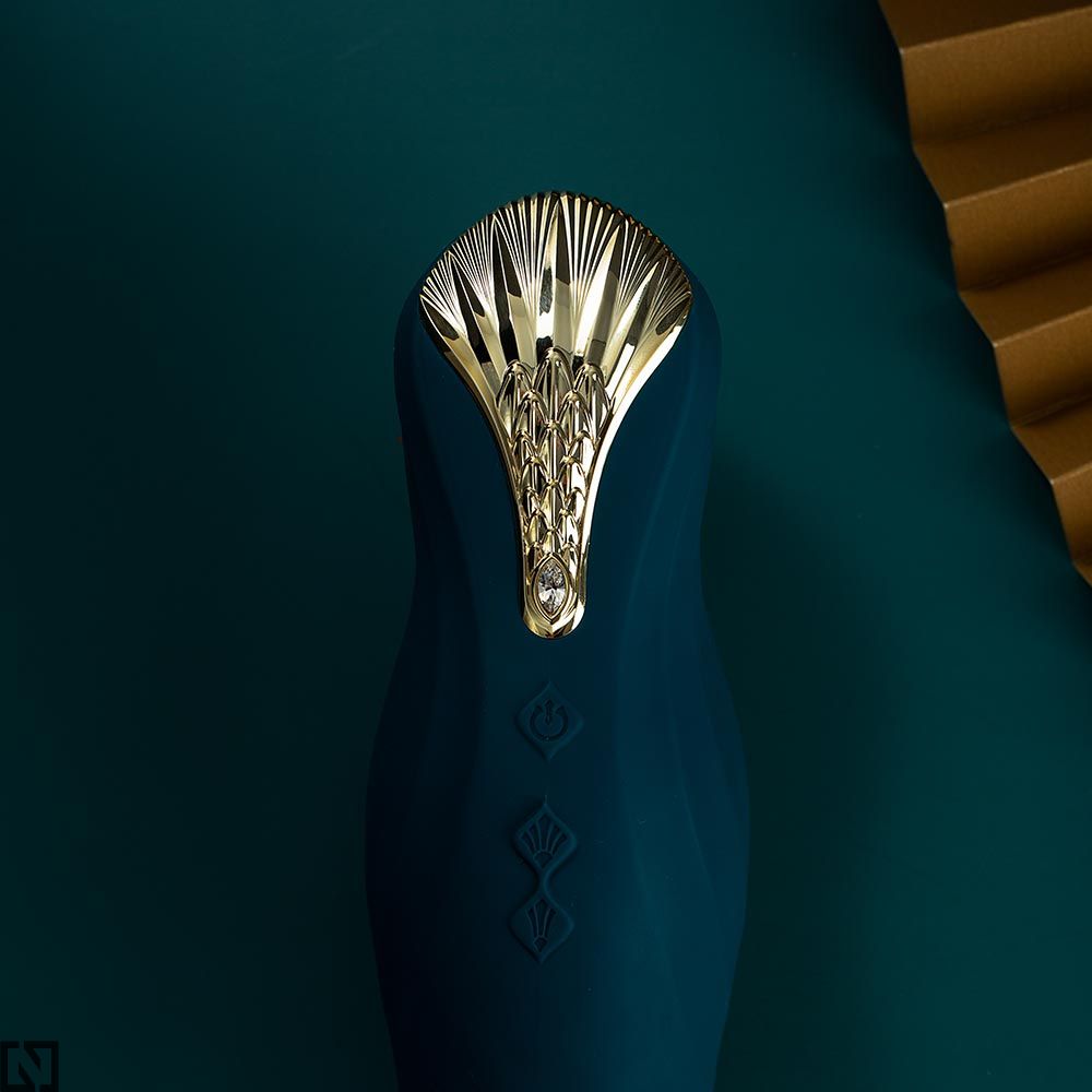 Vibrator King Thruster Bluetooth App Control Silicon Lichid Verde, Nr. 10, Erotic24.ro