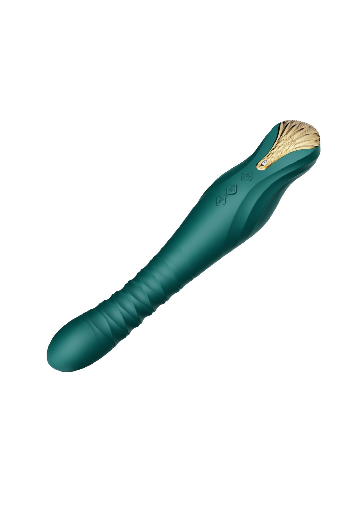 Vibrator King Thruster Bluetooth App Control Silicon Lichid Verde, Nr. 5, Erotic24.ro