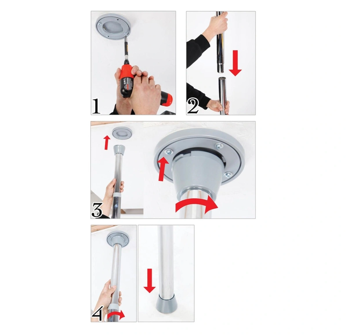 Bara Metalica de Dans Erotic si Striptease, Argintiu, #4, Erotic24.ro