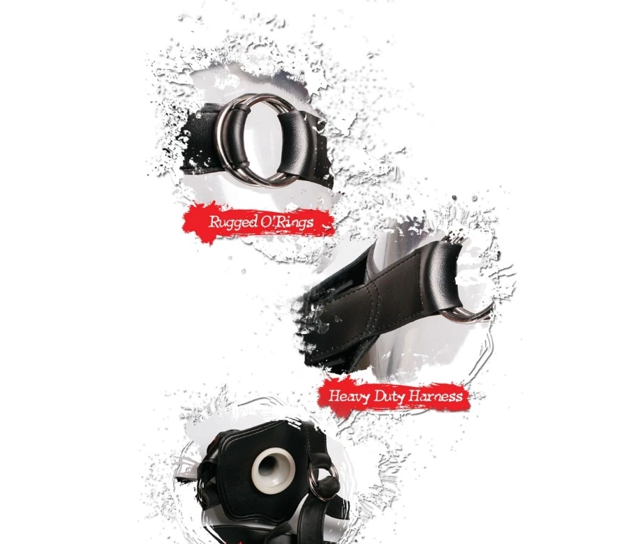 Strap On Extreme Hollow, PVC, Natural, 30 cm, Nr. 2, Erotic24.ro