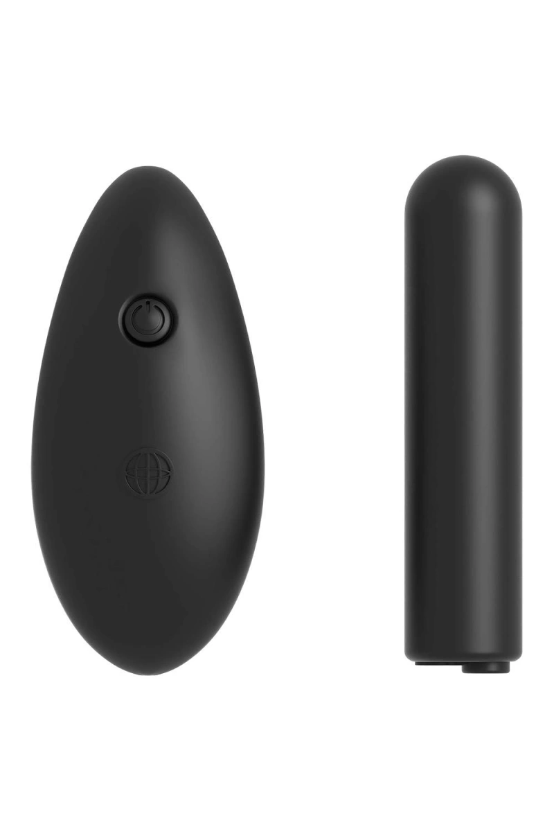 Set Bikini si Glont Vibrator cu Telecomanda Wireless, 10 Moduri, USB, Negru