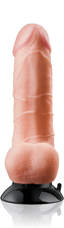 Vibrator REAL FEEL DELUXE No.1, Multispeed, TPR, Natural, 22 cm, #4, Erotic24.ro