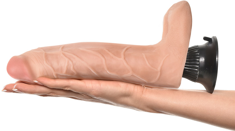 Vibrator REAL FEEL DELUXE No.6, Multispeed, TPR, Natural, 21 cm, #5, Erotic24.ro