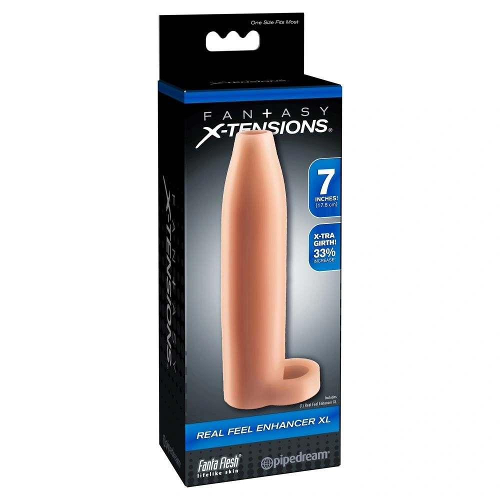 Prelungitor Penis X-tension Real Feel Enhancer XL, Natural, #3, Erotic24.ro