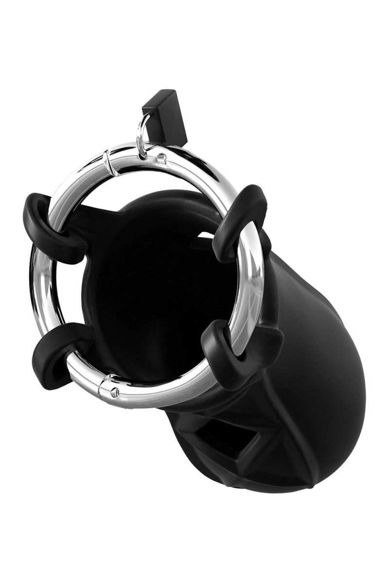 Cusca de Castitate Extreme Silicone Cock Blocker, Negru, #4, Erotic24.ro