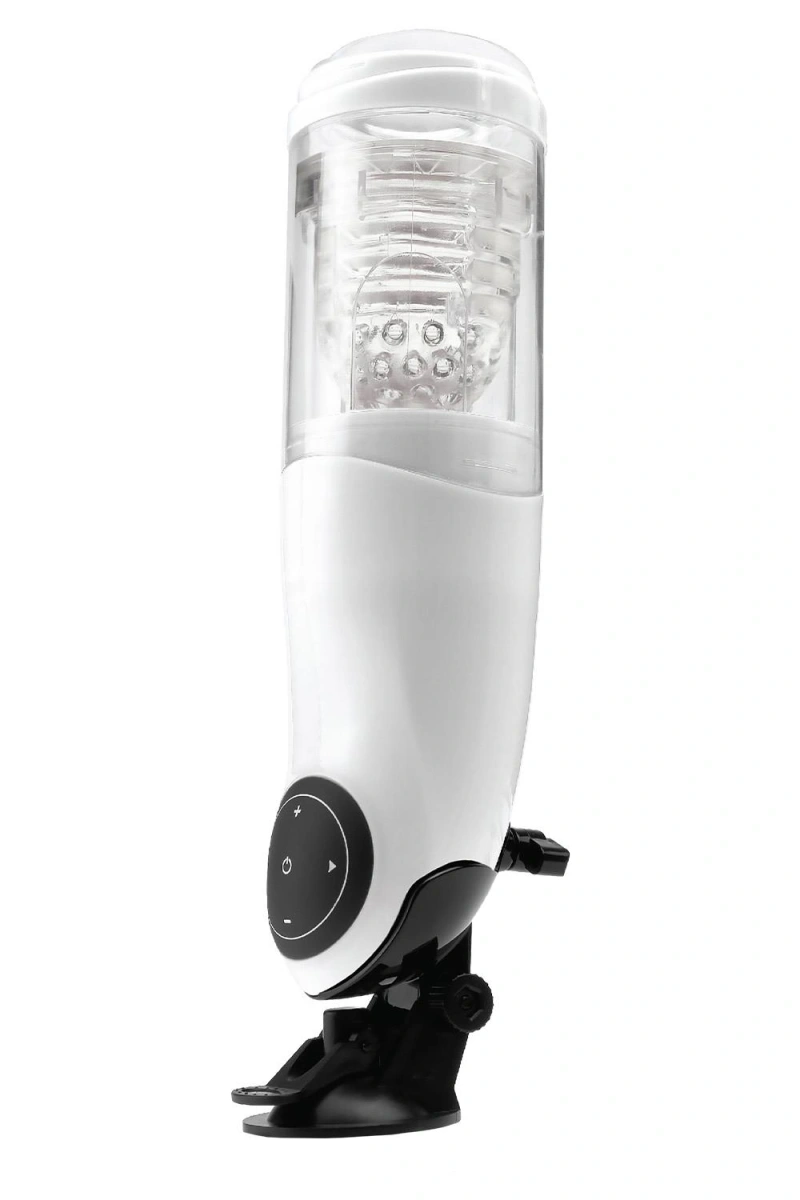 Masturbator Mega-Bator Pussy, Functii Rotatii, Impingere, Vibratii, USB, Alb, 34.5 cm, #2, Erotic24.ro