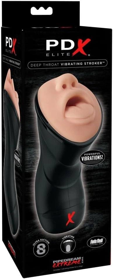 Masturbator Deep Throat Vibrating Stroker, Ultra Suction, Nr. 4, Erotic24.ro