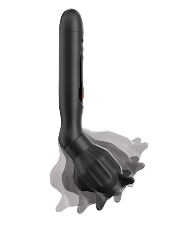 Masturbator Vibrating Roto-Sucker, 7 Moduri Vibratii si Suctiune, Silicon, Negru, Nr. 2, Erotic24.ro