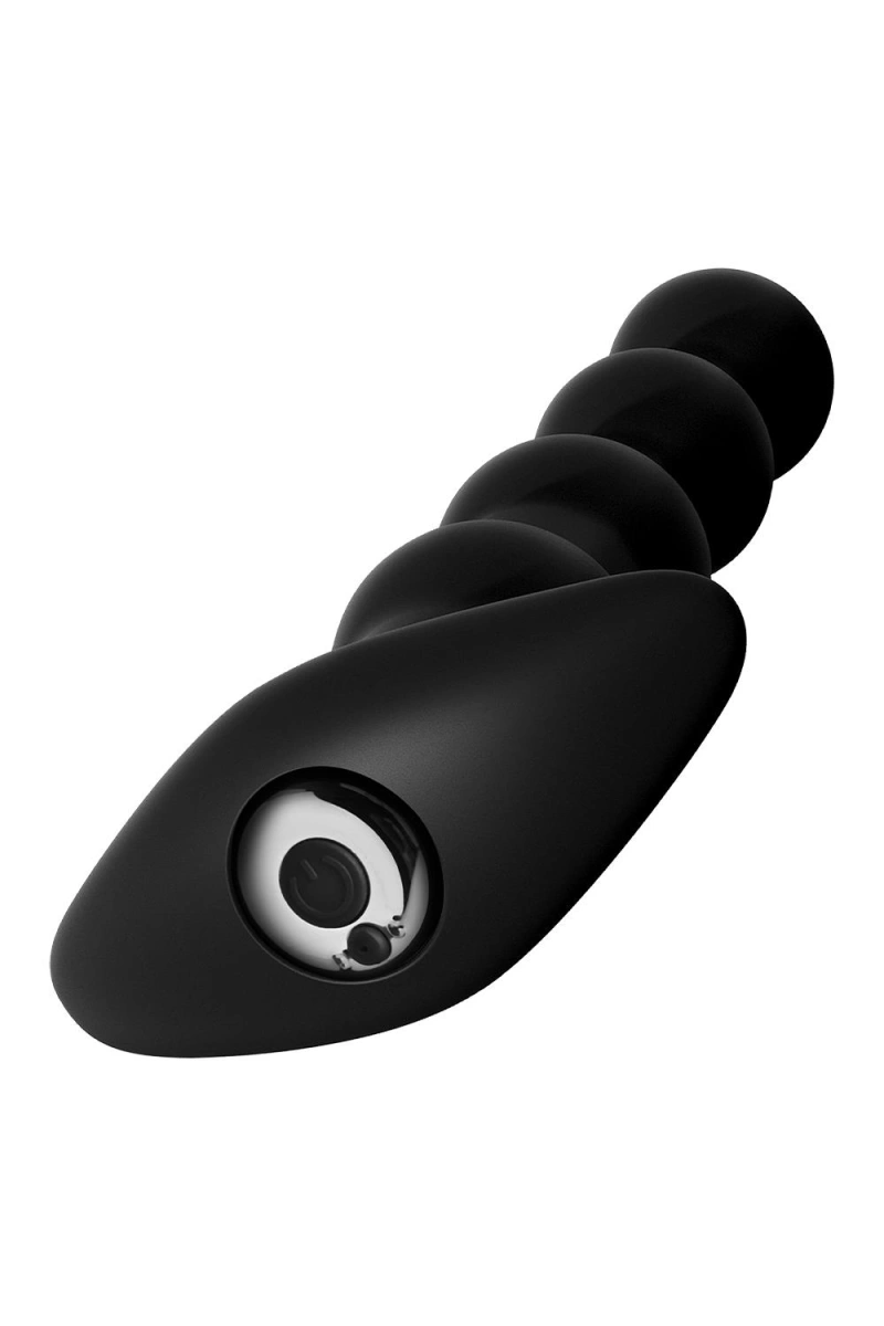 Bile Anale cu Glont Detasabil, 10 Moduri Vibratii, Silicon, USB, Negru, 17 cm, #2, Erotic24.ro