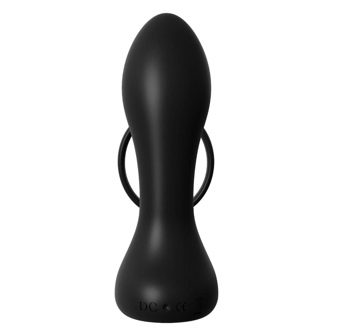 Inel de Penis cu Stimulator Anal, 10 Moduri Vibratii, Silicon, USB, Negru, 11.4 cm, #2, Erotic24.ro