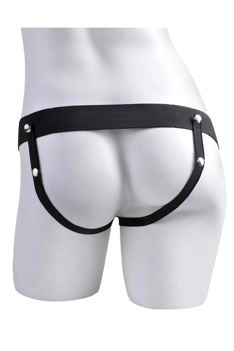 Strap-on Fetish Fantasy Series, Remote Control, 10 Moduri Vibratii, PVC, Maro, 20.3 cm, #6, Erotic24.ro