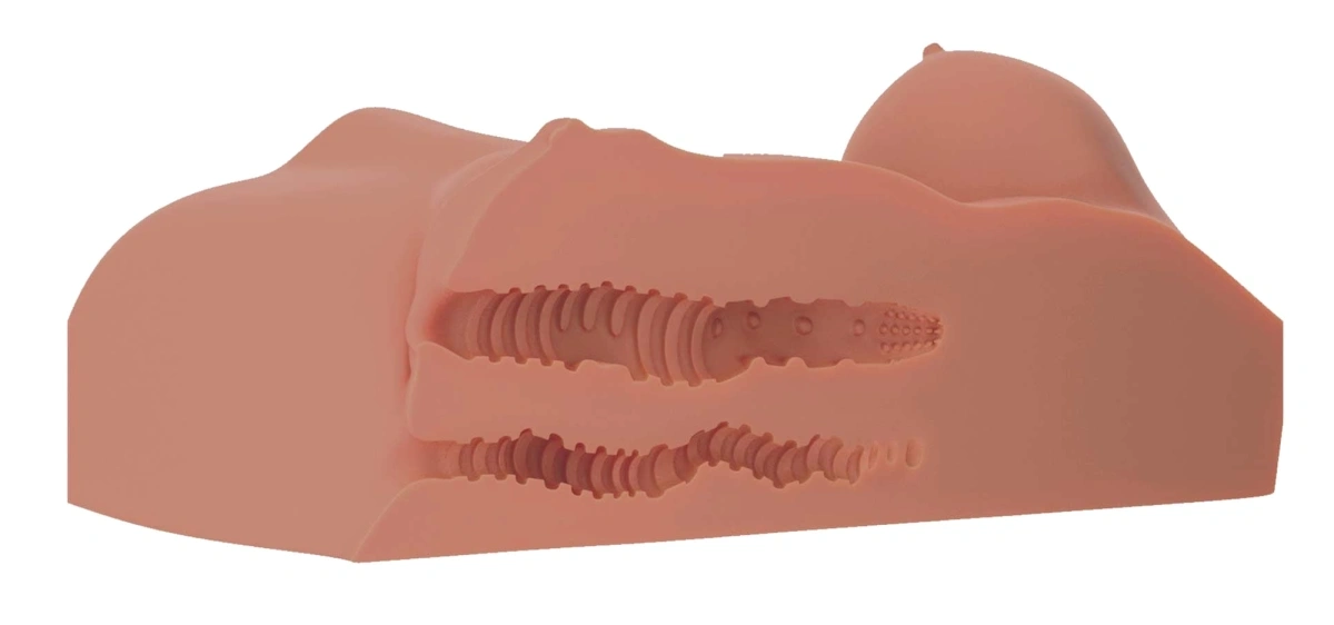 Masturbator Sensual Pleasures Double D, Vagin&Anus, TPR, Maro, #4, Erotic24.ro