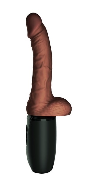 Vibrator King Cock Plus Triple Threat Vibrating&Thrusting&Heating Fanta Flesh 29.7 cm