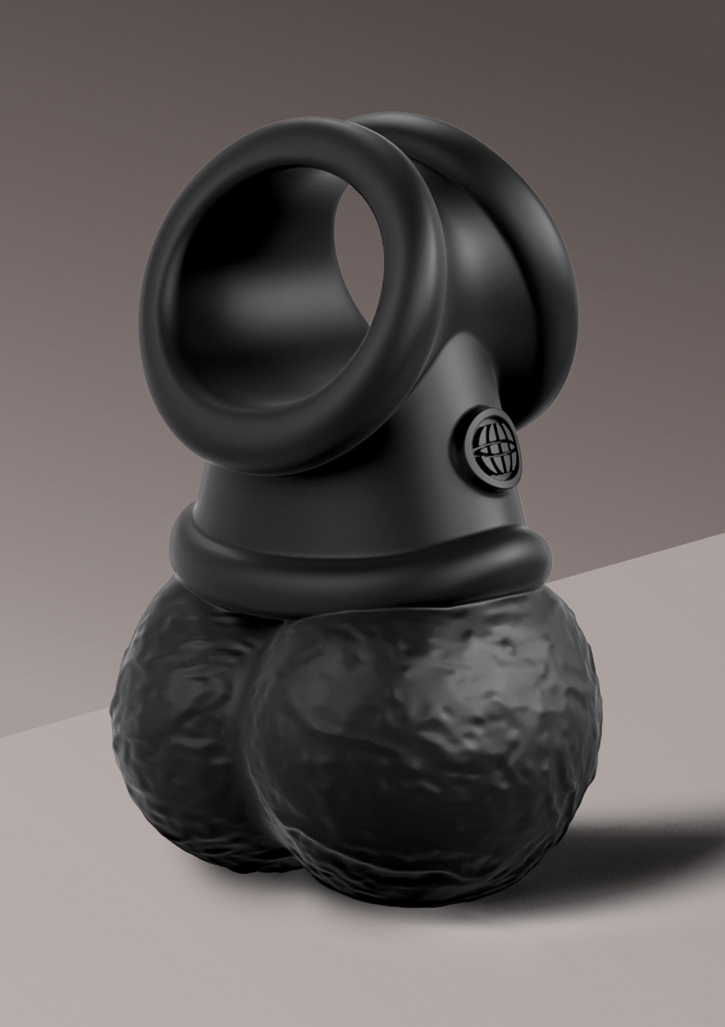 Inel cu Testicule The Crown Jewels Weighted Swinging Balls King Cock, #6, Erotic24.ro