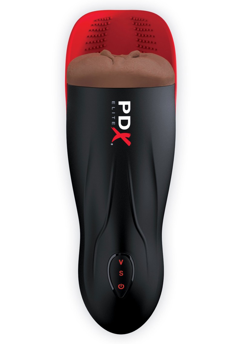 Masturbator Vagin Fuck-O-Matic 2, 10 Moduri Vibratie, 5 Moduri Suctiune, Maro, 26.8 cm, #2, Erotic24.ro