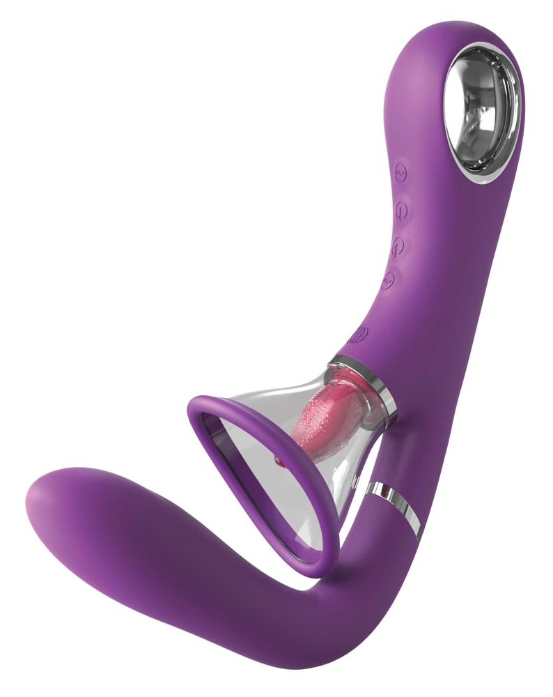 Stimulator Her Ultimate Pleasure Pro, Licking & Vibrating & Sucking, Mov, 24.6 cm