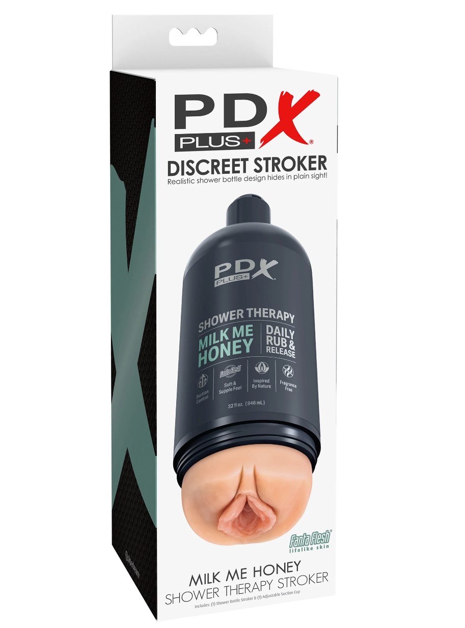 Masturbator Shower Therapy Milk Me Honey, Fanta Flesh, Natural, 20.7 cm, #8, Erotic24.ro