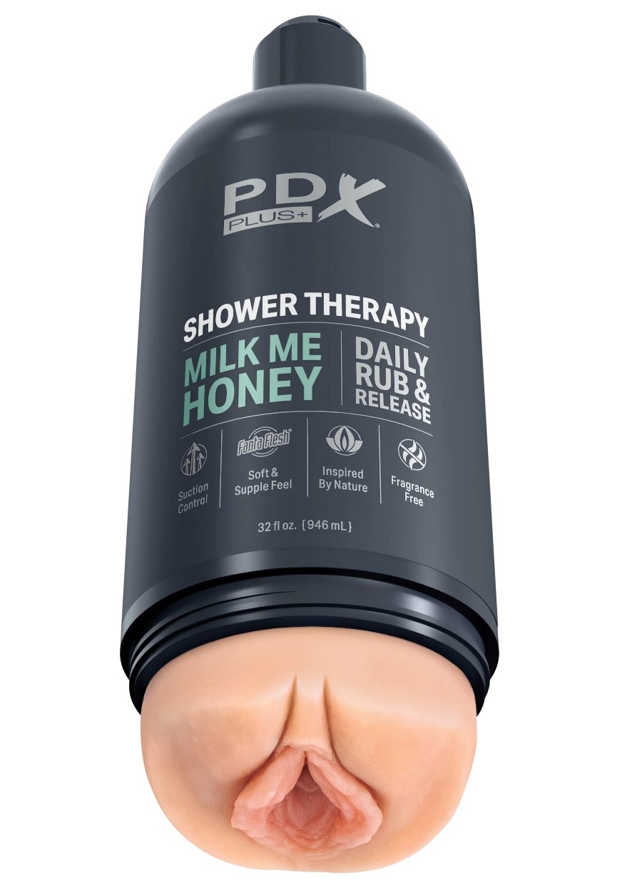 Masturbator Shower Therapy Milk Me Honey, Fanta Flesh, Natural, 20.7 cm, #2, Erotic24.ro