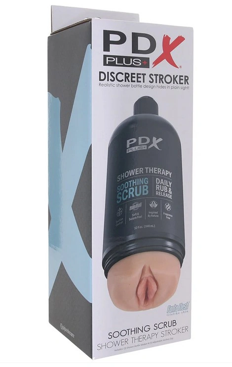 Masturbator Shower Therapy Soothing Scrub, Fanta Flesh, Natural, 20.7 cm, #7, Erotic24.ro