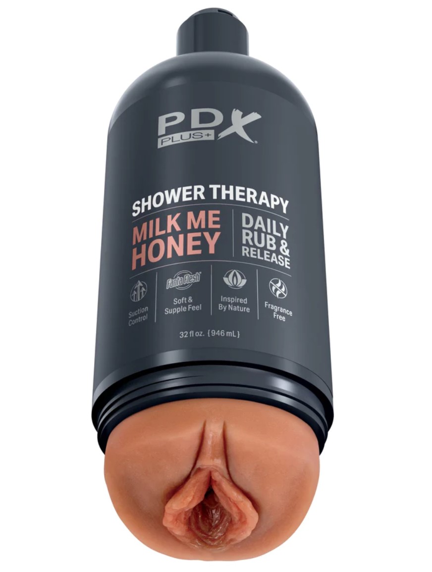 Masturbator Shower Therapy Milk Me Honey, Fanta Flesh, Maro Deschis, 20.7 cm, #2, Erotic24.ro