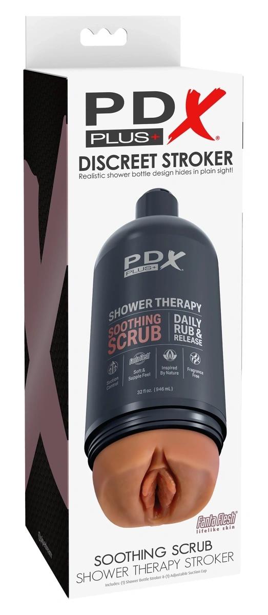Masturbator Shower Therapy Soothing Scrub, Fanta Flesh, Maro, 20.7 cm, #6, Erotic24.ro