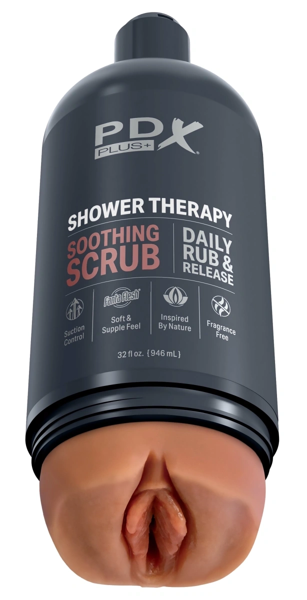 Masturbator Shower Therapy Soothing Scrub, Fanta Flesh, Maro, 20.7 cm, #2, Erotic24.ro