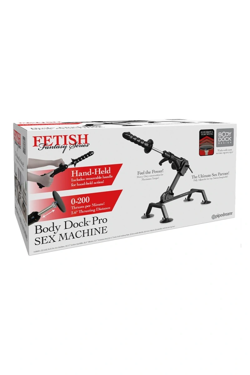 Masina de Sex Body Dock PRO, Compatibila Jucarii cu Ventuze, Fetish Fantasy, Nr. 17, Erotic24.ro