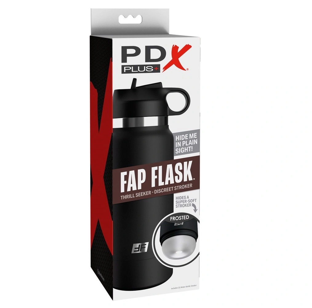 Masturbator Fap Flask Thrill Seeker, Fanta Flesh, Transparent, 23.8 cm, #6, Erotic24.ro