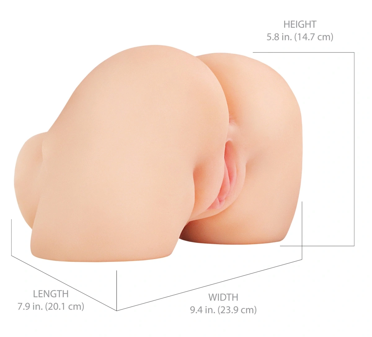 Mega Masturbator Shake That Ass Vibrating, 2,7 kg, Nr. 5, Erotic24.ro