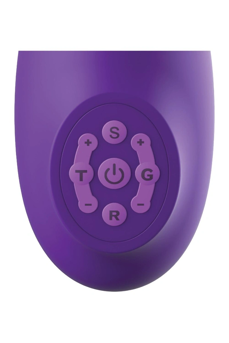 Stimulator Ultimate Pleasure Pro Plus, 5 Motore Puternice, Silicon, USB, Mov, 24.1 cm, #3, Erotic24.ro