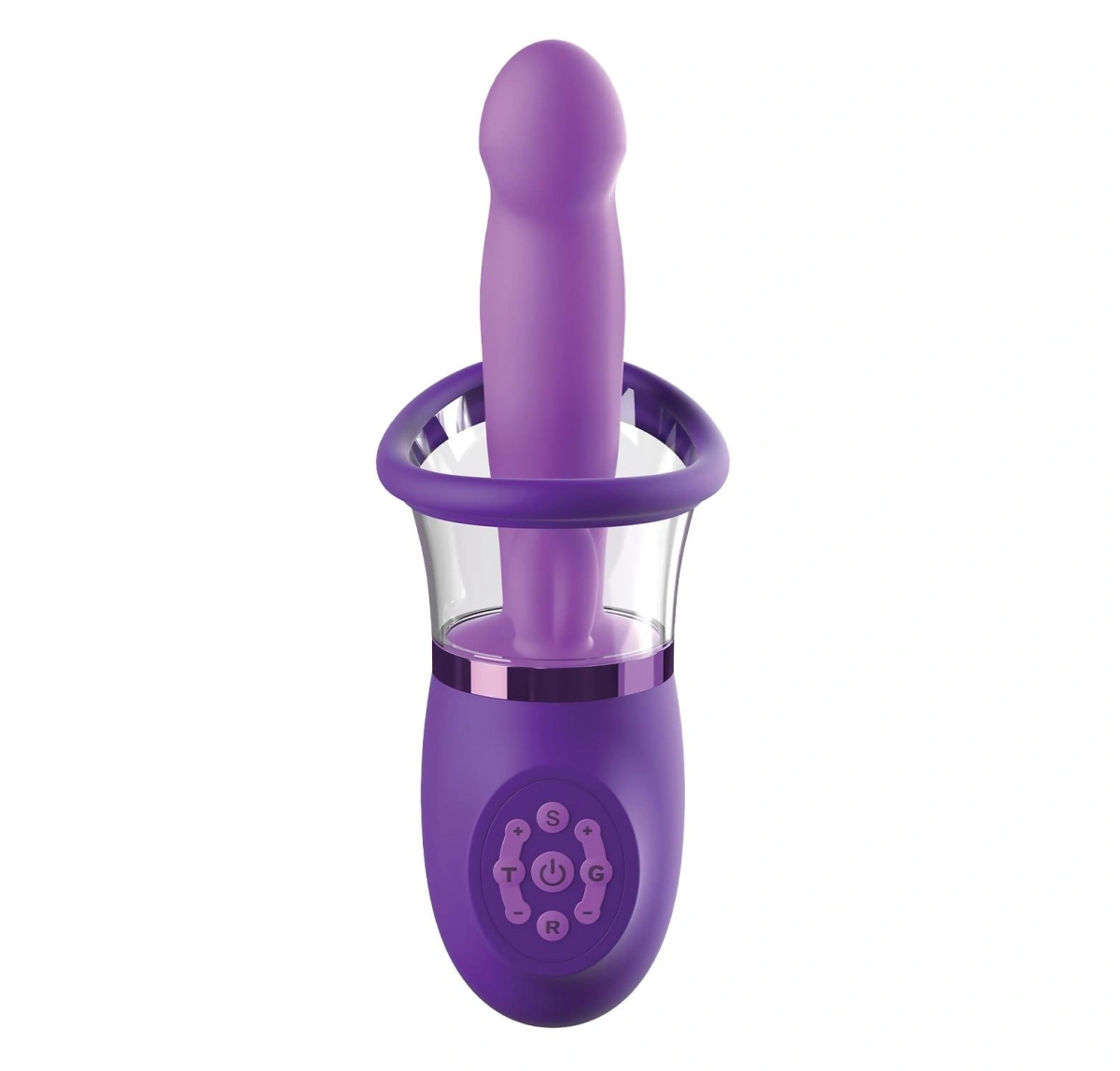Stimulator Ultimate Pleasure Pro Plus, 5 Motore Puternice, Silicon, USB, Mov, 24.1 cm, #2, Erotic24.ro