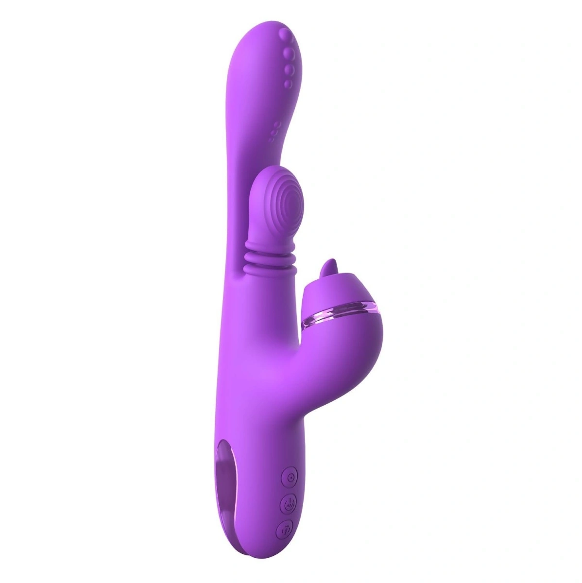 Vibrator IntiMotion Pulse Pro, 4 Motoare Puternice, Functii Multiple, Silicon, USB, Mov, 24 cm, #4, Erotic24.ro