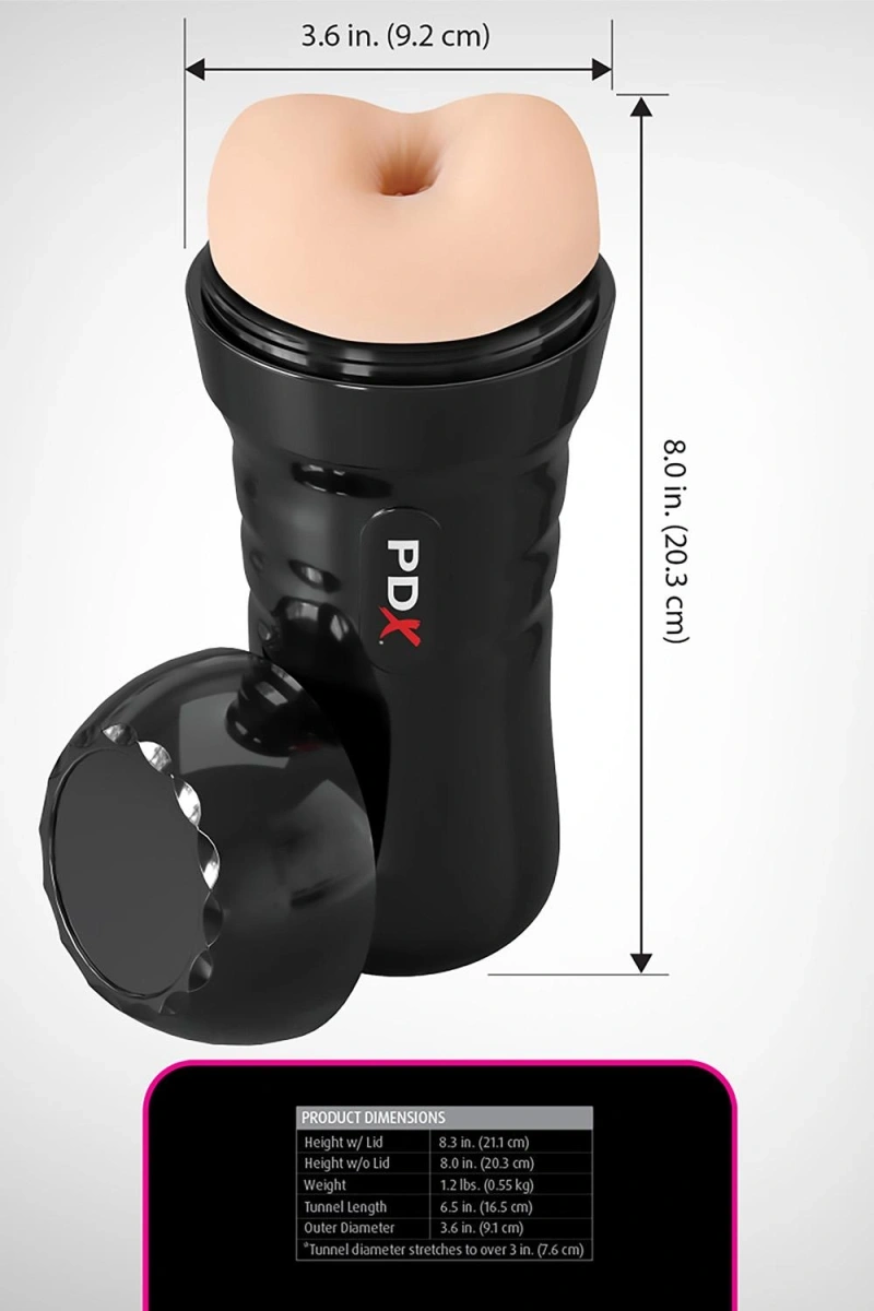 Masturator Anus, Auto-Lubrifiant, Fanta Flesh, Natural, 20.3 cm, #5, Erotic24.ro