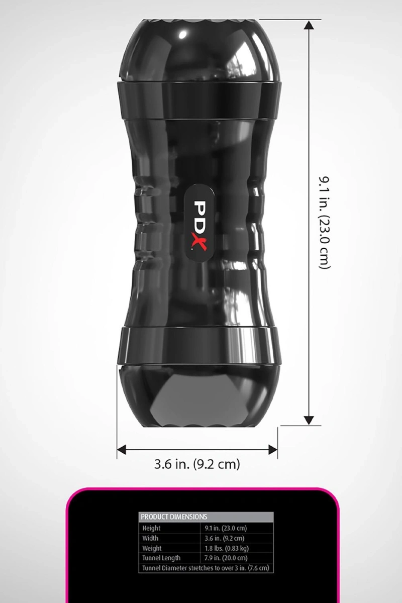 Masturator Dublu Vagin&Anus, Auto-Lubrifiant, Fanta Flesh, Natural, 23 cm, #6, Erotic24.ro