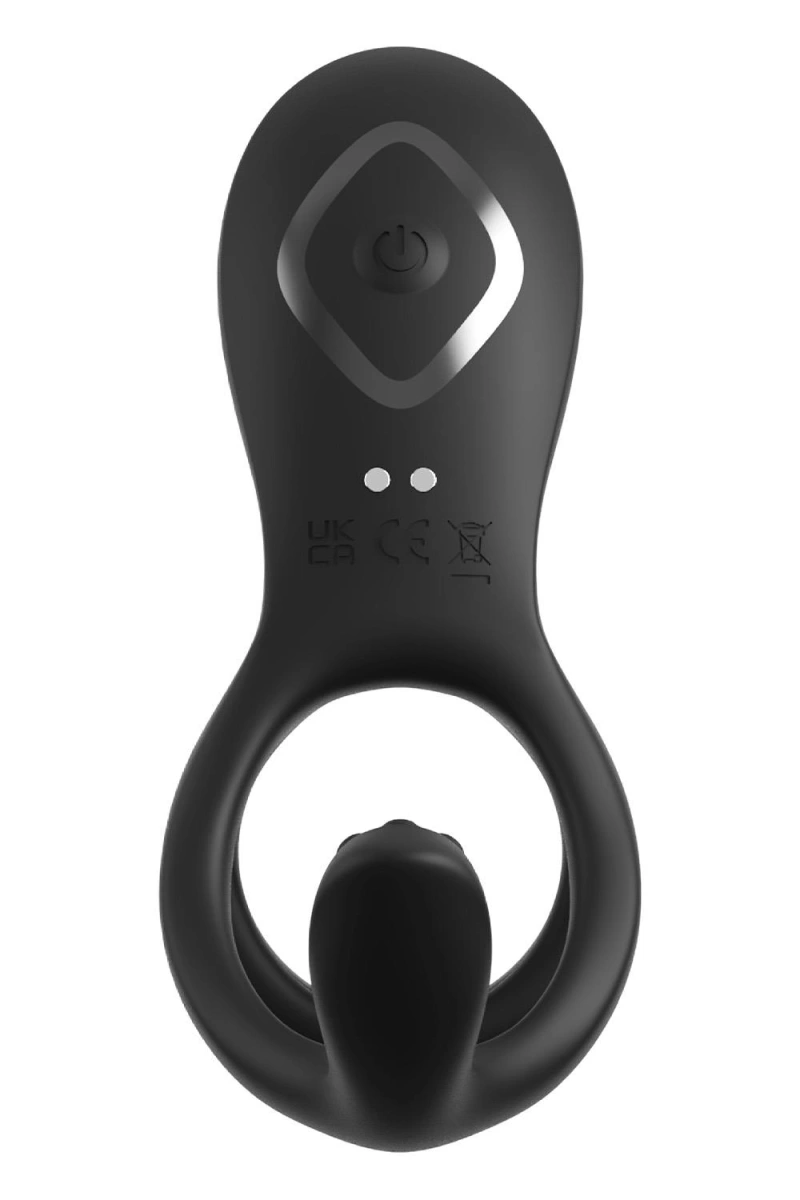 Inel de Penis Ultimate Couples Cage Max, 3 Motoare, 10 Moduri Vibratii, Silicon, Negru, Nr. 4, Erotic24.ro